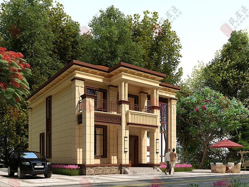 10×12米农村2层别墅设计，7室3厅新中式风格，美观大气舒适